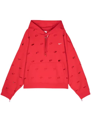 Jacquemus x Nike Le Swoosh Hoodie Dark Red - SS24 - JP