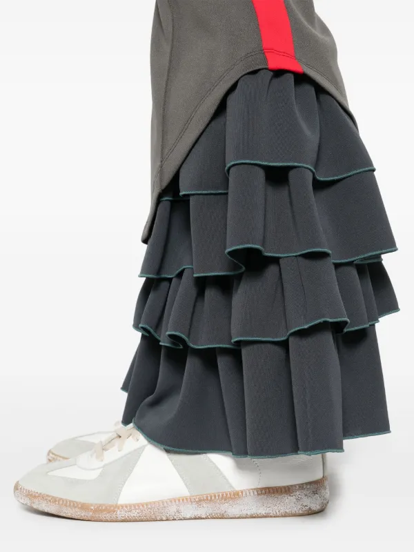 Facetasm Ruffled Track Pants | Grey | FARFETCH