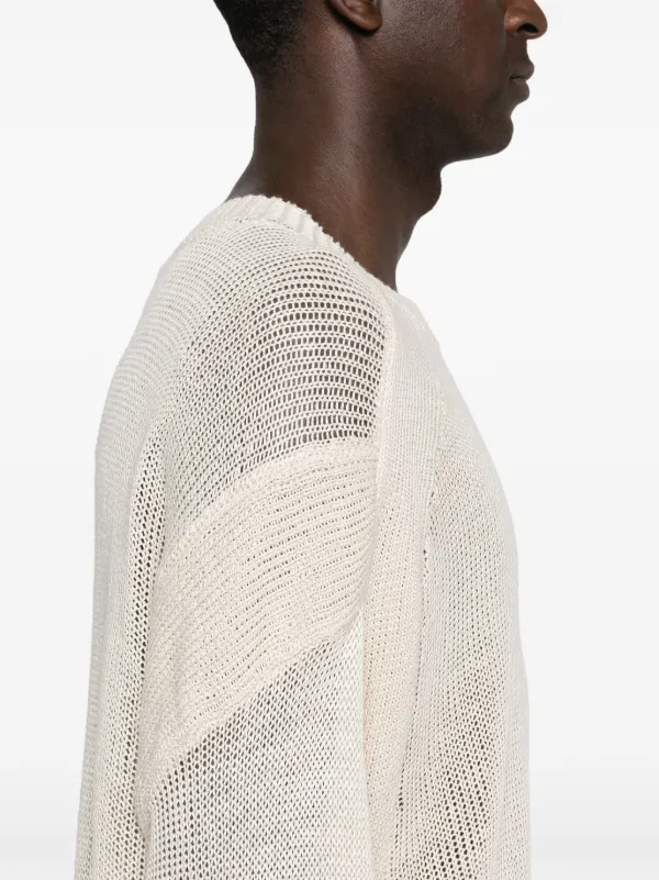 White Mountaineering オープンニット セーター | ニュートラル