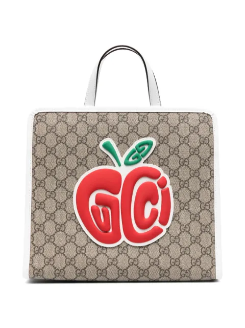 Gucci Kids apple-patch tote bag