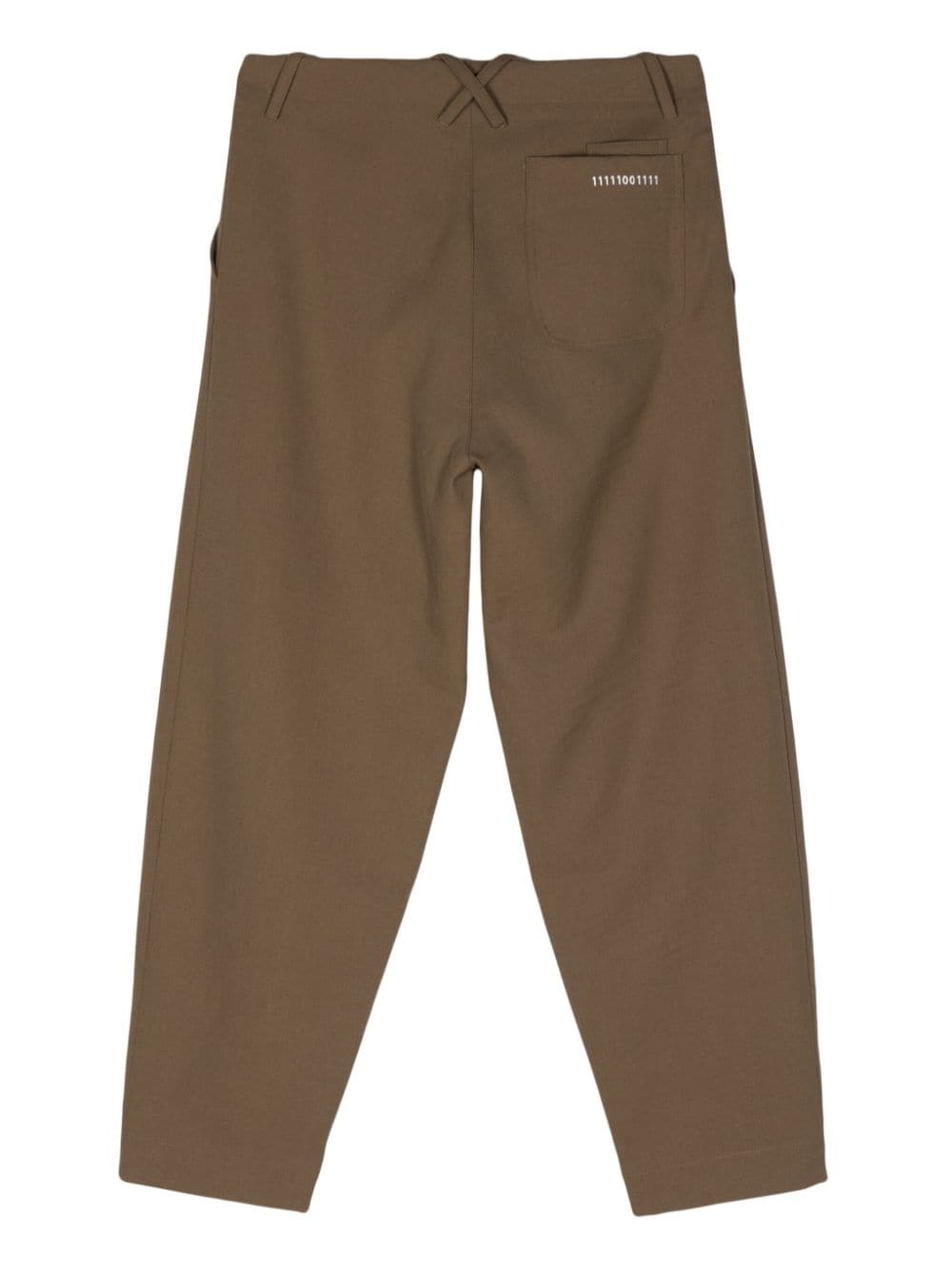 Shop Société Anonyme Jap Boy Tapered-leg Trousers In Brown