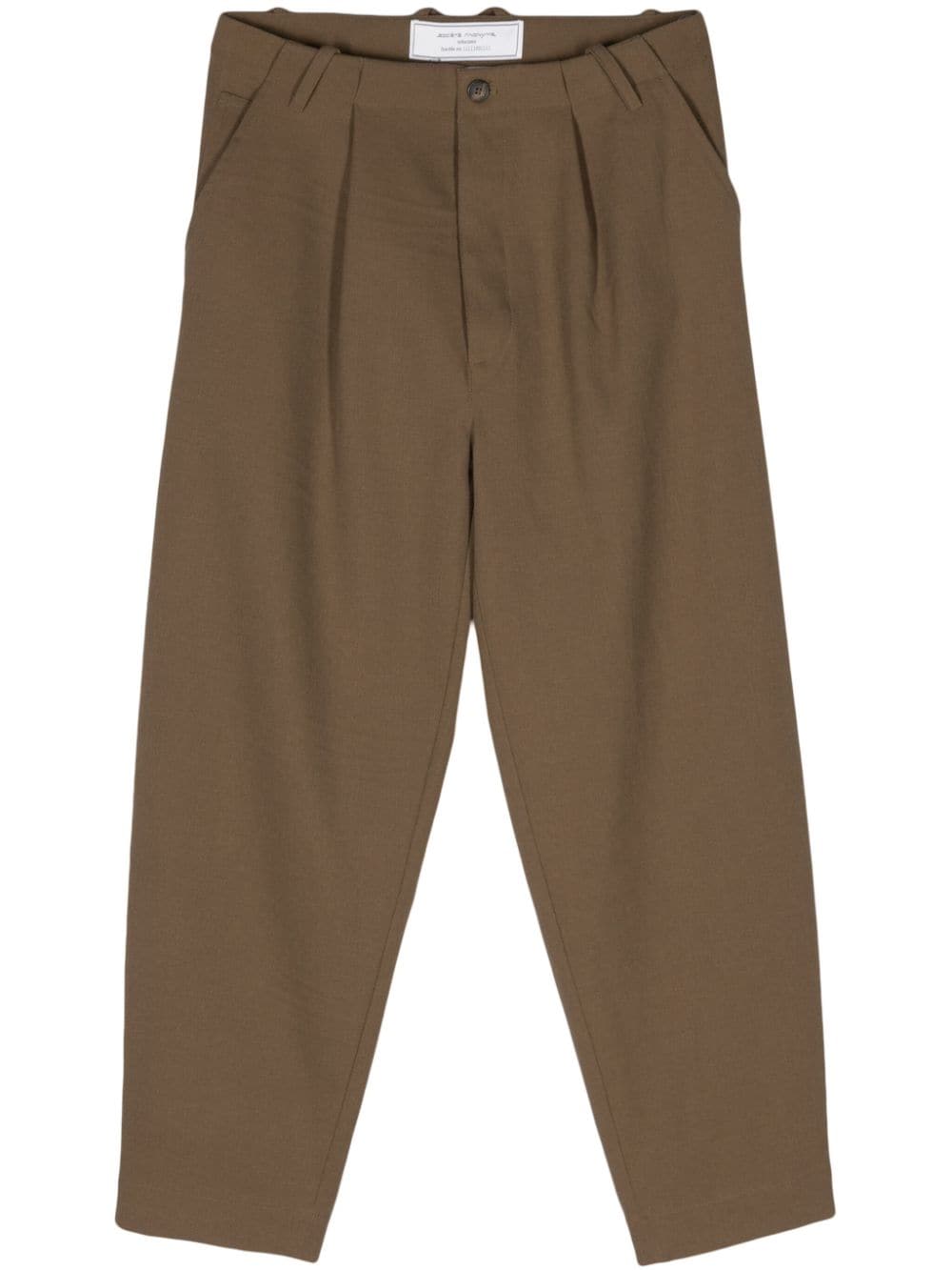 Société Anonyme Open Marl Straight-leg Trousers In Brown