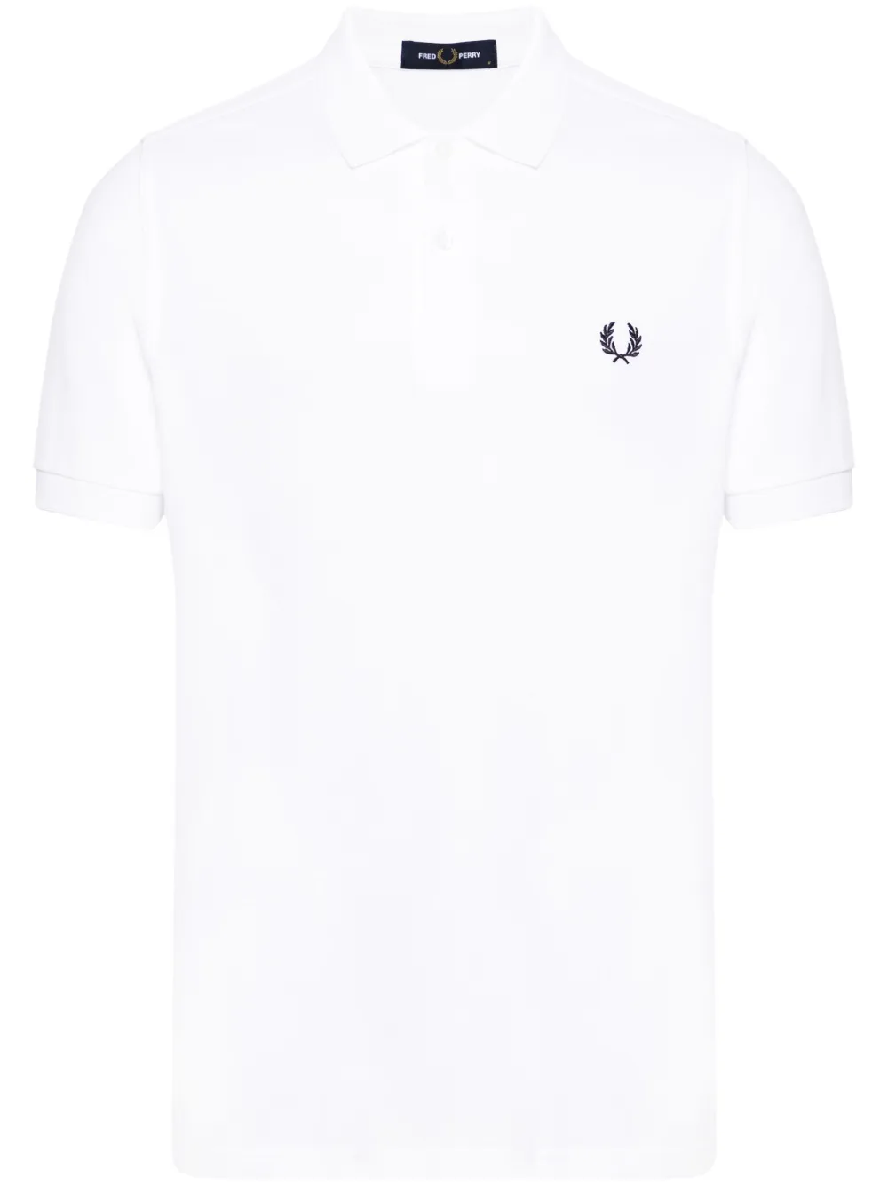 Fred Perry Poloshirt met geborduurd logo BIANCO