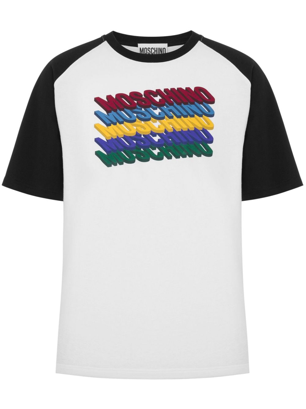 Moschino T-shirt met logoprint Wit