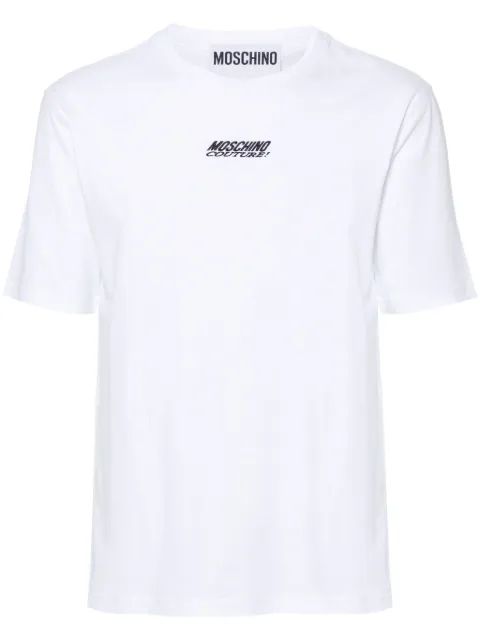 Moschino logo-embroidered T-shirt