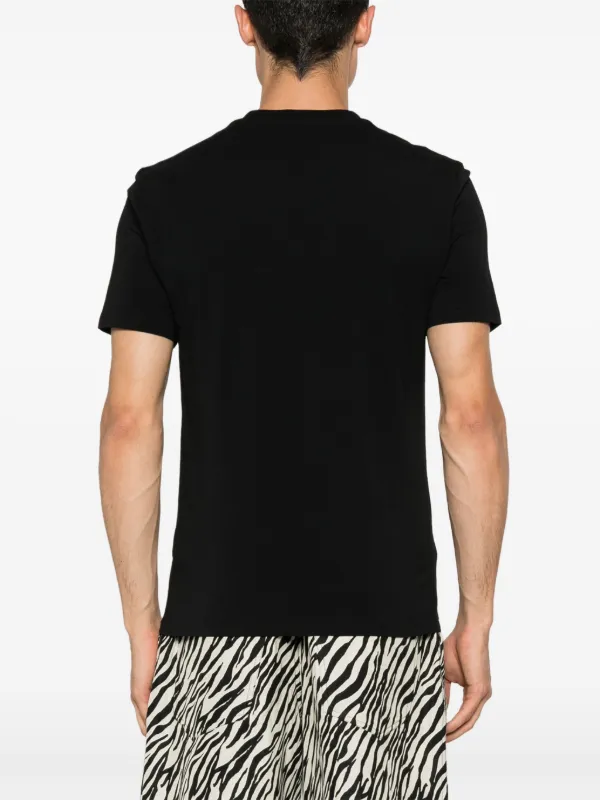 Tシャツ・カットソー MOSCHINO COUTURE Men T-shirt Black 07085239 1555 COTTON T-SHIRT WITH MOSCHINO COUTURE PRINT - BLACK