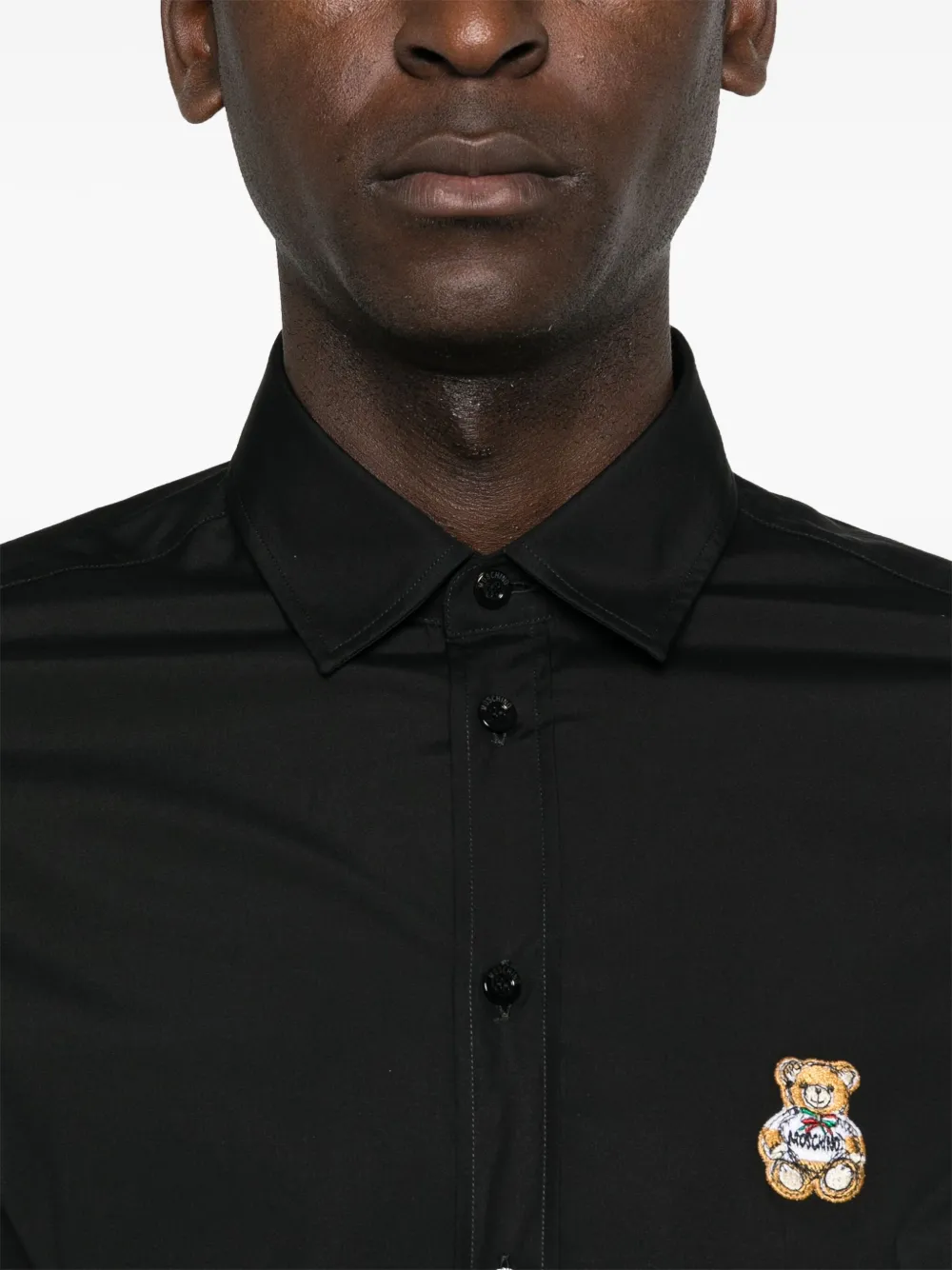 Moschino Overhemd met teddybeerpatch Zwart