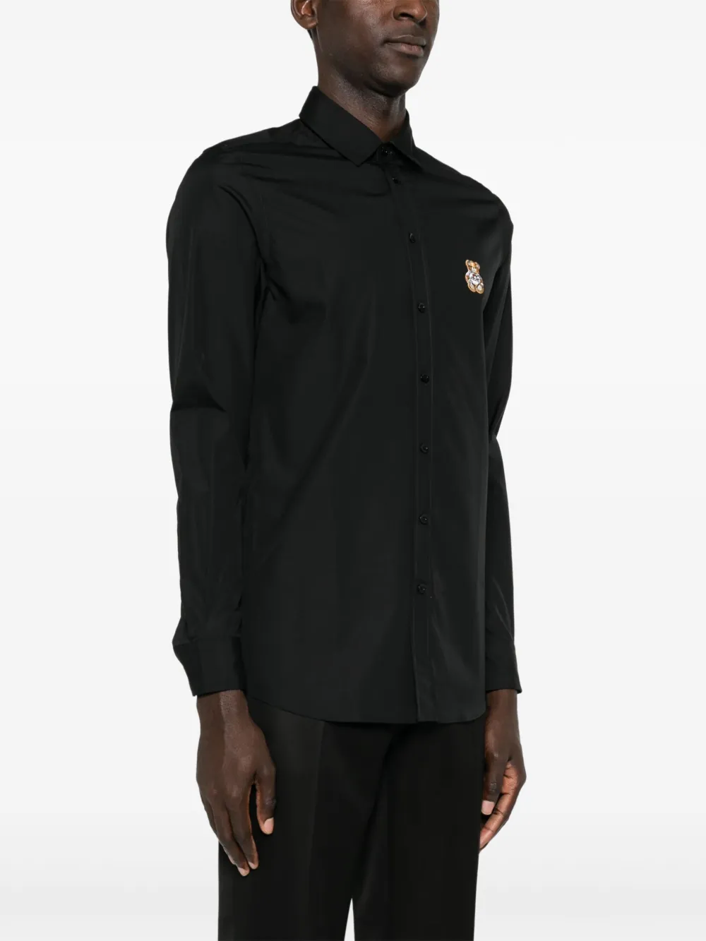 Moschino Overhemd met teddybeerpatch Zwart