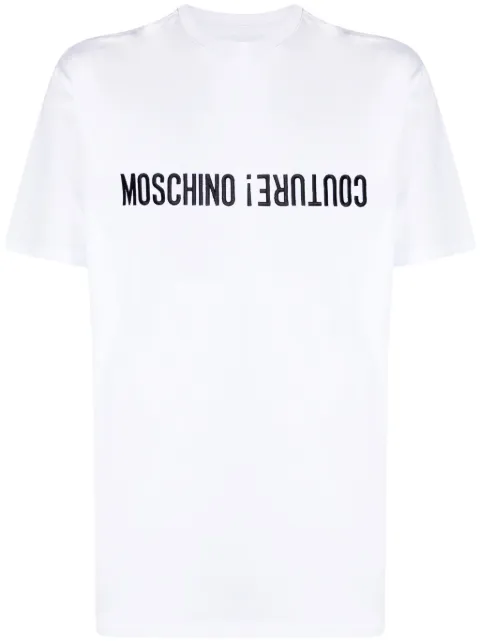 Moschino logo-embroidered cotton T-shirt