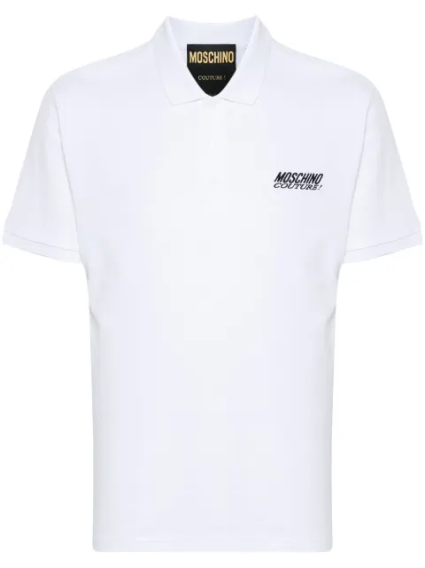Moschino logo-embroidered polo shirt 