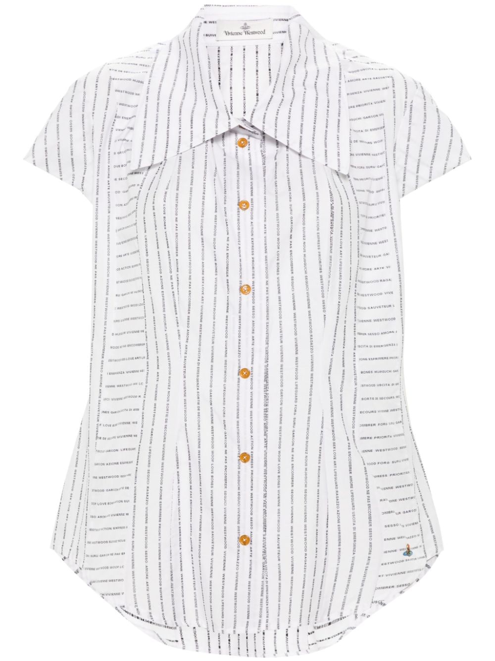 Shop Vivienne Westwood Twisted Bagatelle Shirt In White