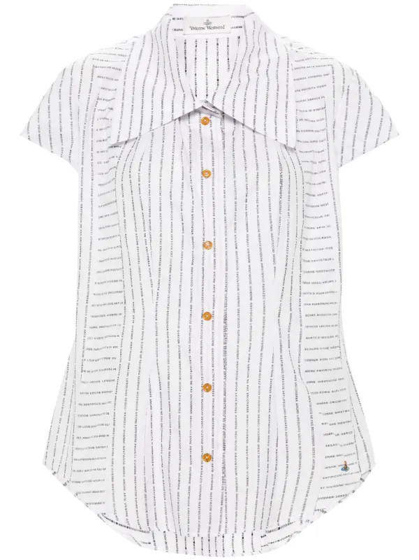Vivienne Westwood TWISTED BAGATELLE シャツ Vivienne Westwood Twisted Bagatelle シャツ | ホワイト | FARFETCH JP