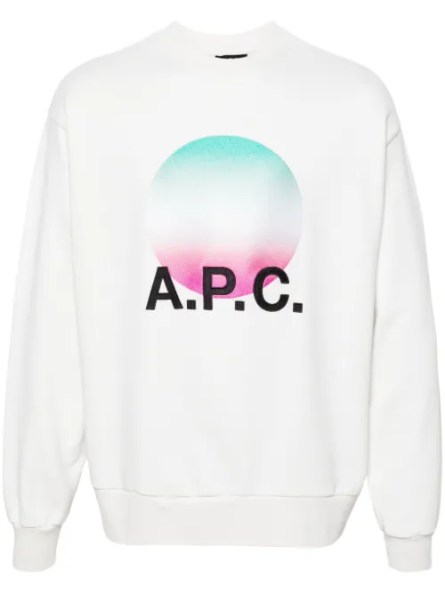 Sweat en coton à broderies - A.P.C. - Modalova