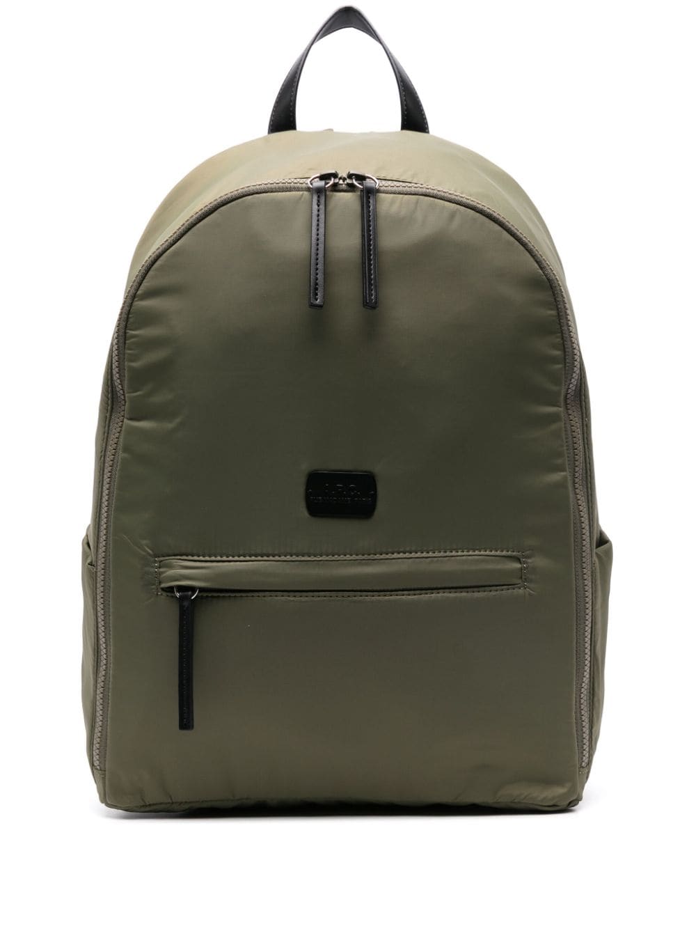 Apc Blake Logo-patch Backpack In Green