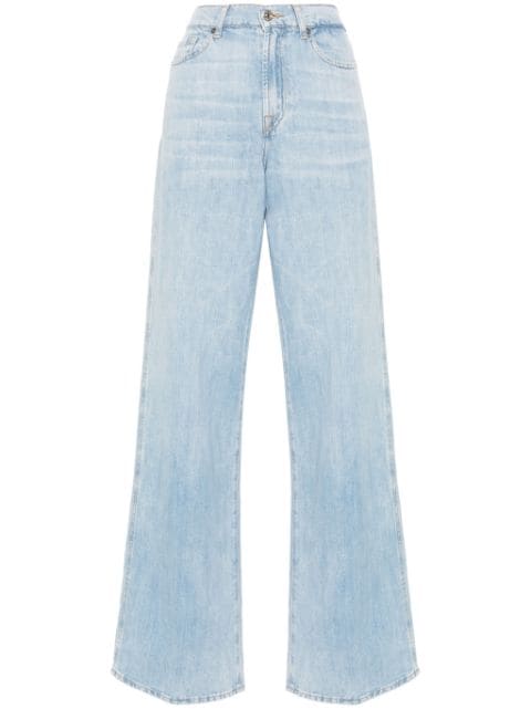 7 For All Mankind Lotta high-rise wide-leg jeans 