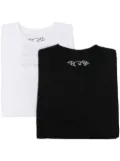 Facetasm x Fruit Of The Loom Pack Big cotton T-shirt (set of two) - Black