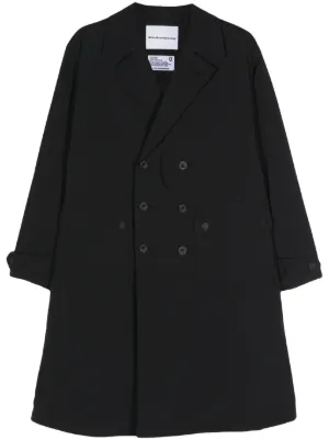 Burberry ダブルブレスト トレンチコート | ブラック | FARFETCH JP