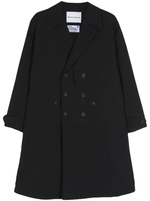 White Mountaineering abrigo con doble botonadura