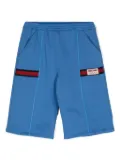 Gucci Kids logo-patch shorts - Blue