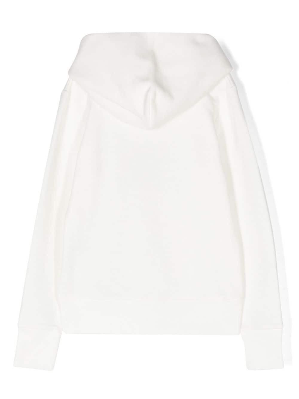 Shop Gucci Interlocking G-print Cotton Hoodie In White