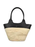 A.P.C. Tanger raffia tote bag - Black