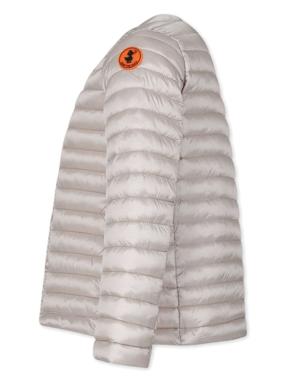 Shop Save The Duck Logo-appliqué Padded Jacket In Neutrals