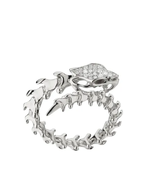 Shaun Leane anillo Serpent's Trace en plata de ley con diamantes