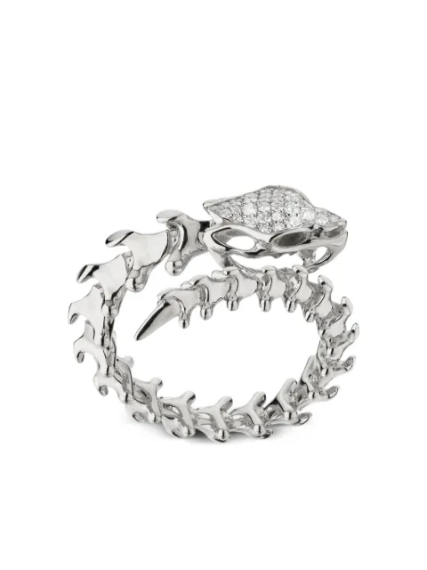 Shaun Leane anillo Serpent's Trace en plata de ley con diamantes