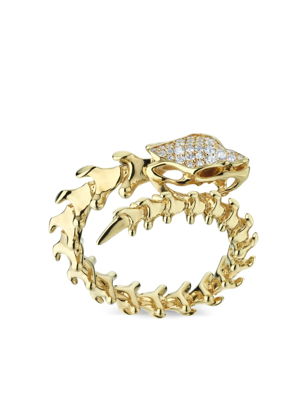 Shaun Leane 18K gold and sterling silver Serpent's Trace diamond ring Shaun Leane 18K gold and sterling silver Serpent's Trace diamond ring