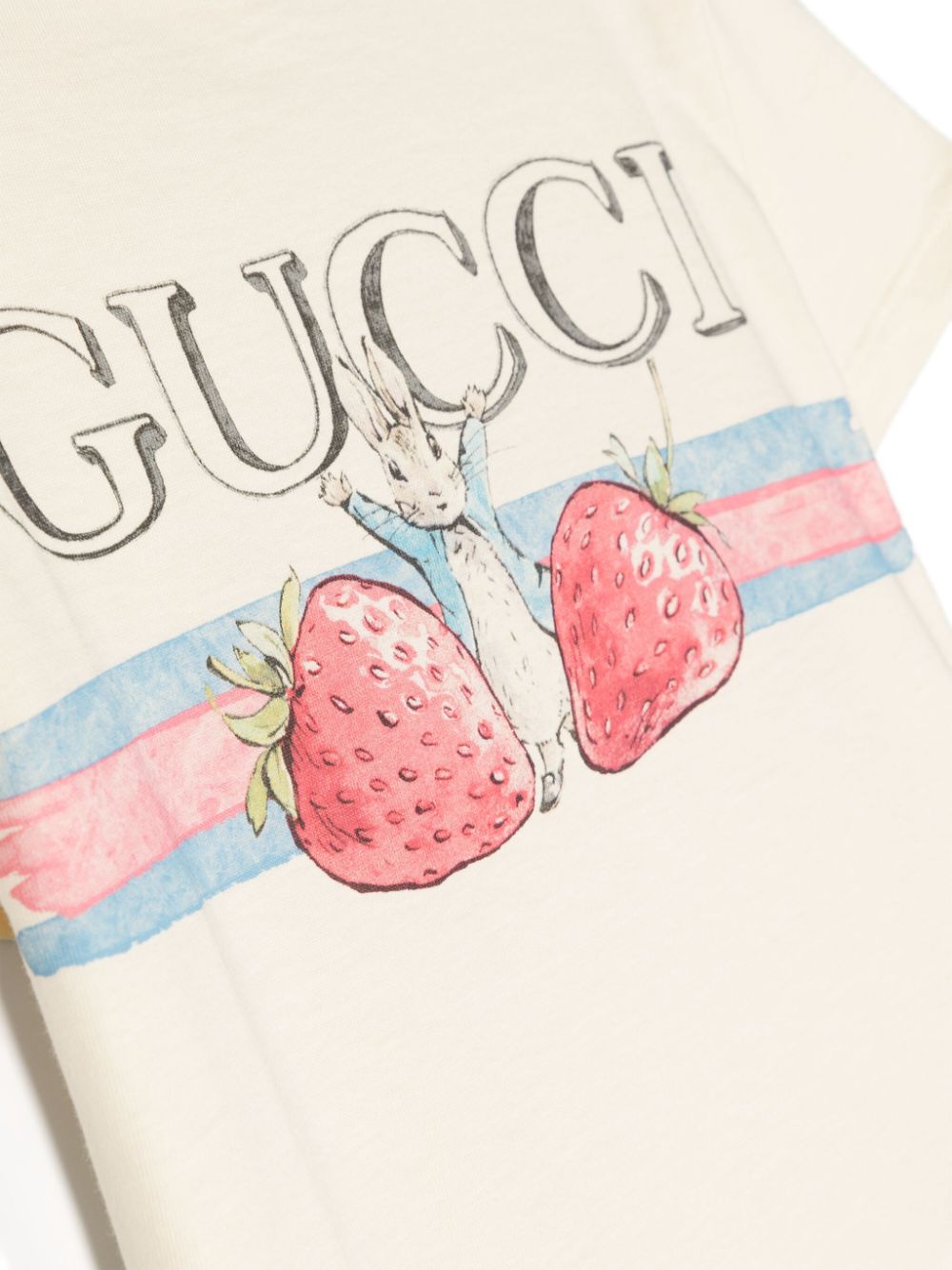 Gucci Kids logo-print cotton T-shirt Geel