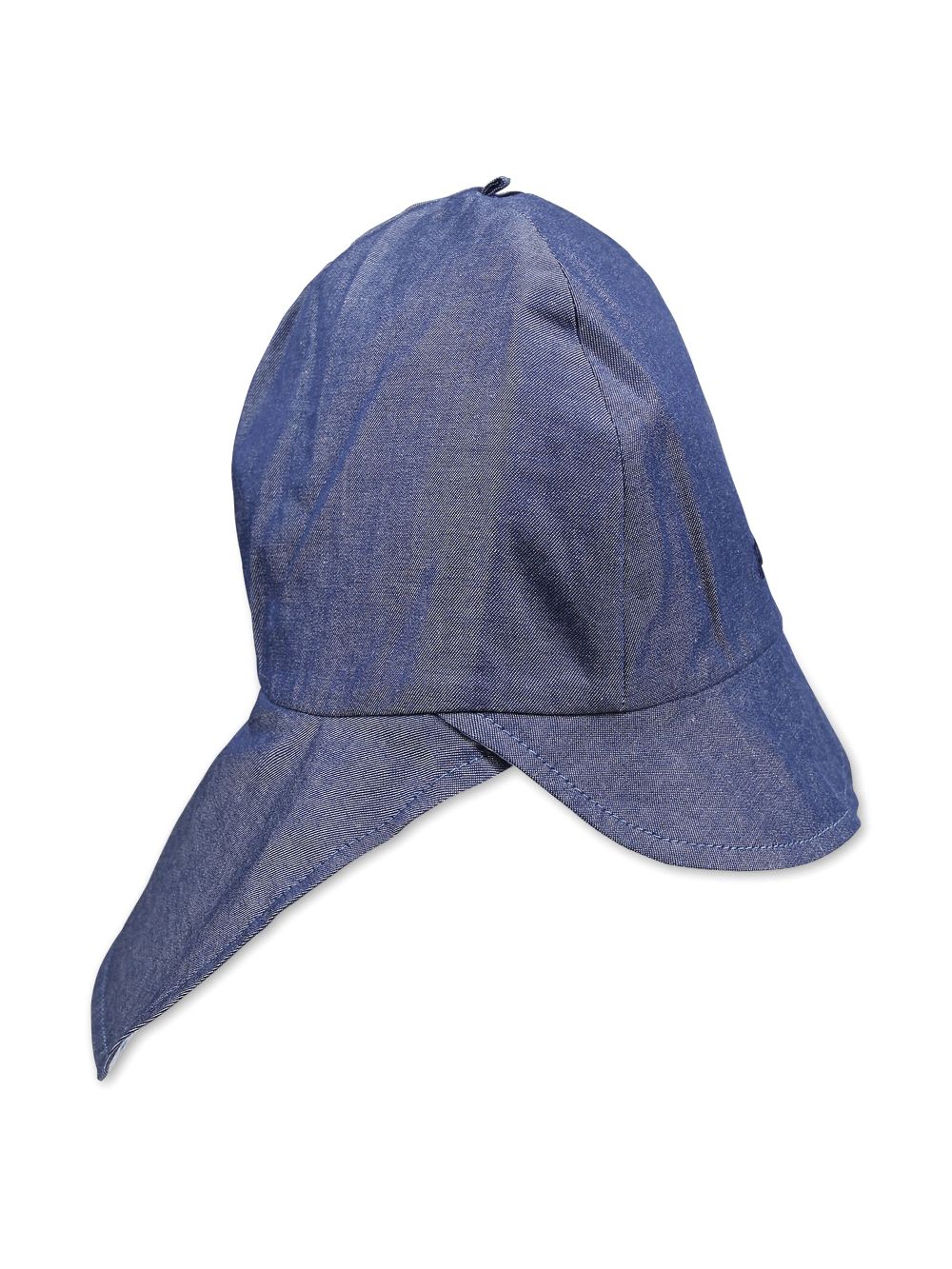 Shop Emporio Armani Logo-embroidered Cotton Hat In Blue