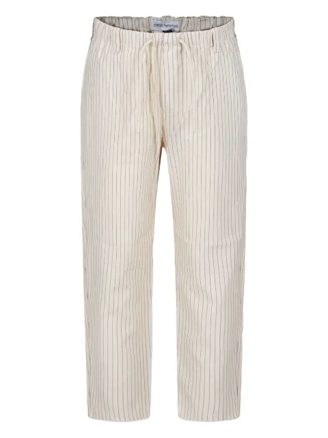 Emporio Armani Kids drawstring-waist striped trousers