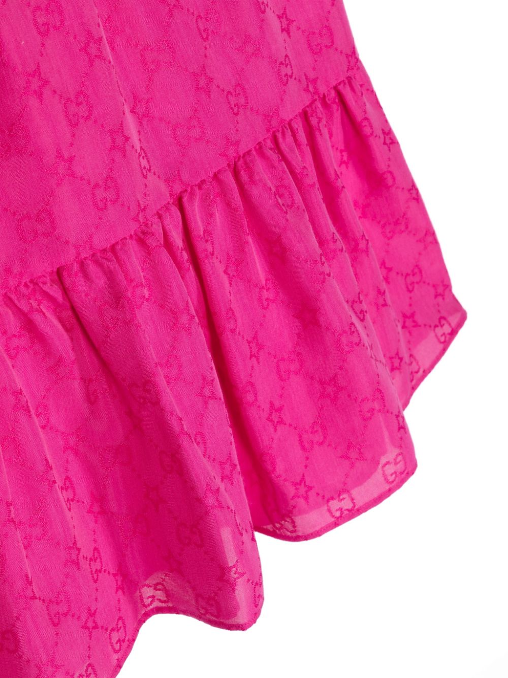 Shop Gucci Gg Jacquard Dress In Pink