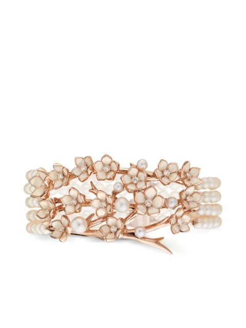 Shaun Leane bracelet Cherry Blossom en or 18ct et argent sterling serti de diamant à perles