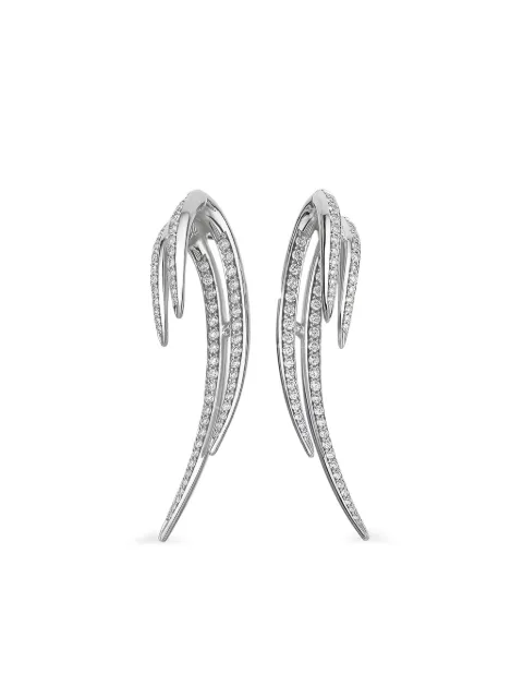 Shaun Leane 18K white gold and palladium Hook diamond earrings