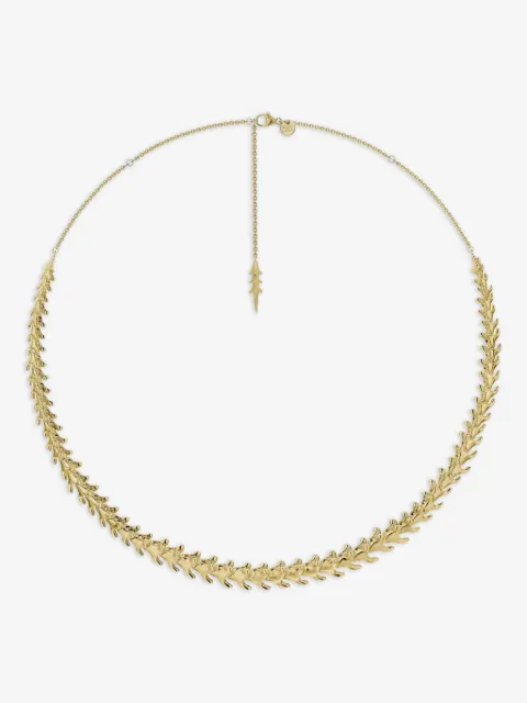 Shaun Leane 쎄뻥 트레이스 18K 골드 스털링 실버 초커 네크리스