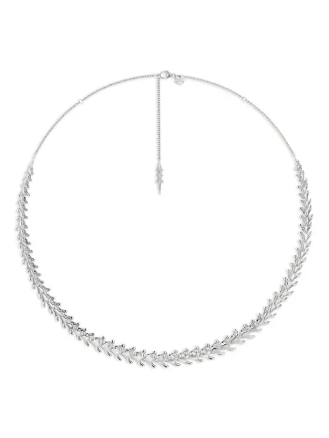 Shaun Leane sterling silver Serpent's Trace diamond choker necklace