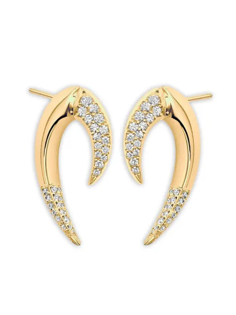 Shaun Leane 18K yellow gold large Talon diamond earrings