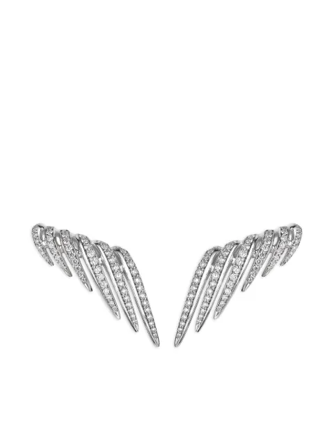 Shaun Leane aretes Armis en oro blanco de 18kt con diamante