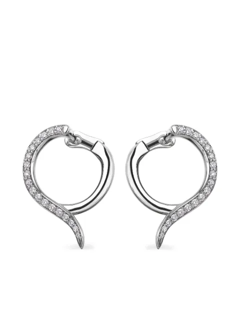 Shaun Leane 18K white gold and palladium small Armis diamond earrings