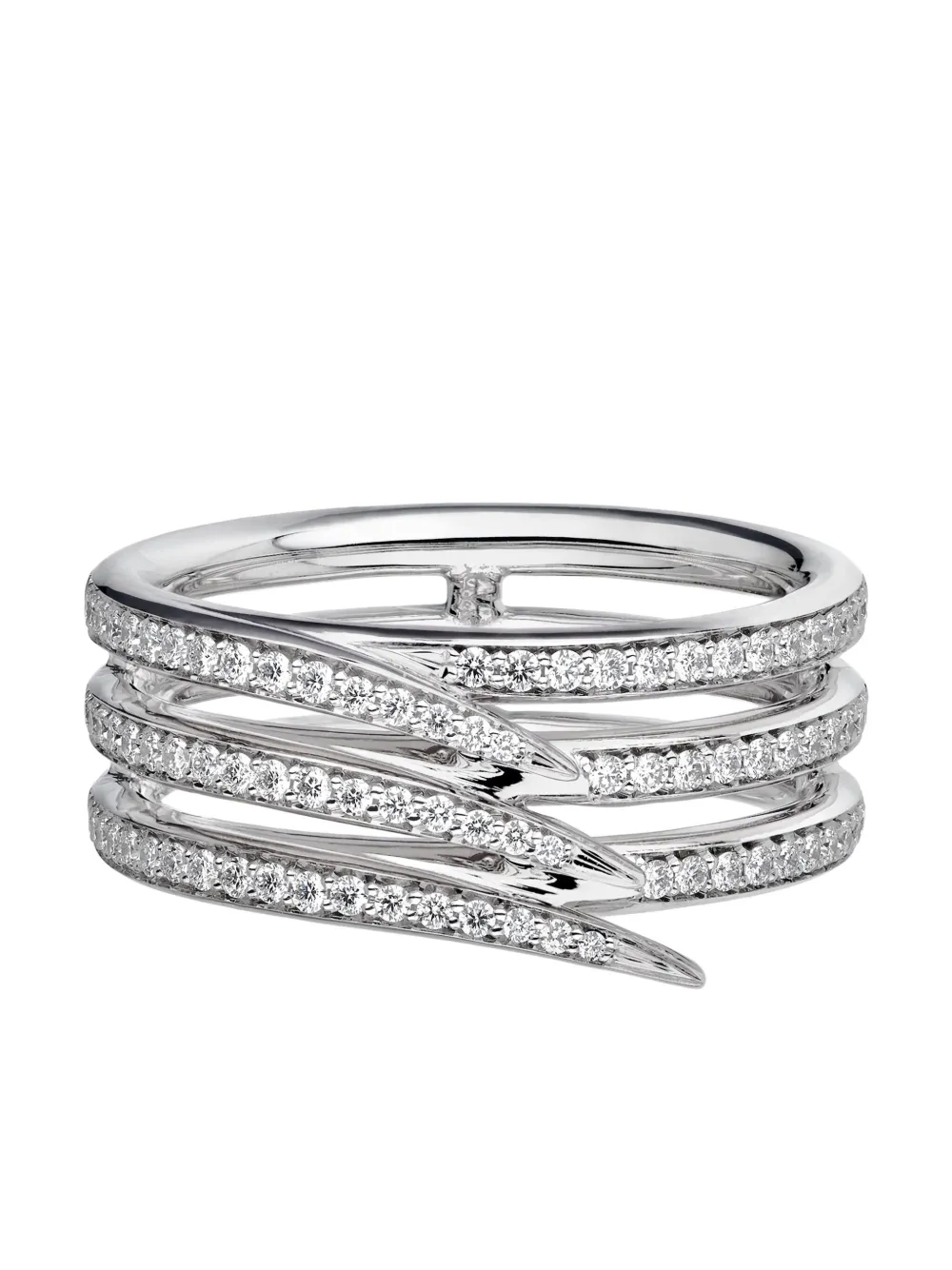 18k White Gold And Palladium Armis Diamond Ring