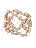 Shaun Leane 18K rose gold and sterling silver Cherry Blossom diamond and pearl bracelet - Pink
