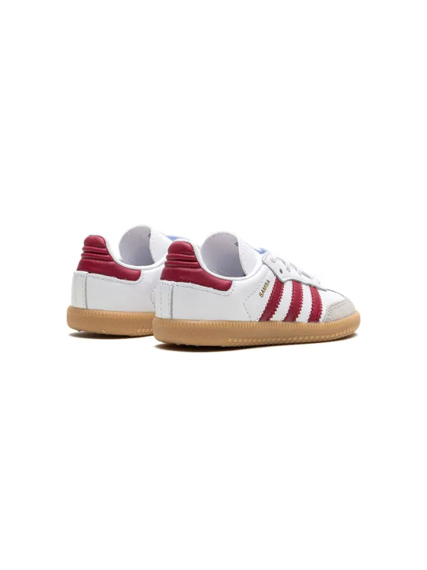 Adidas Kids Samba OG EL I Burgundy Gum Sneakers White FARFETCH PT