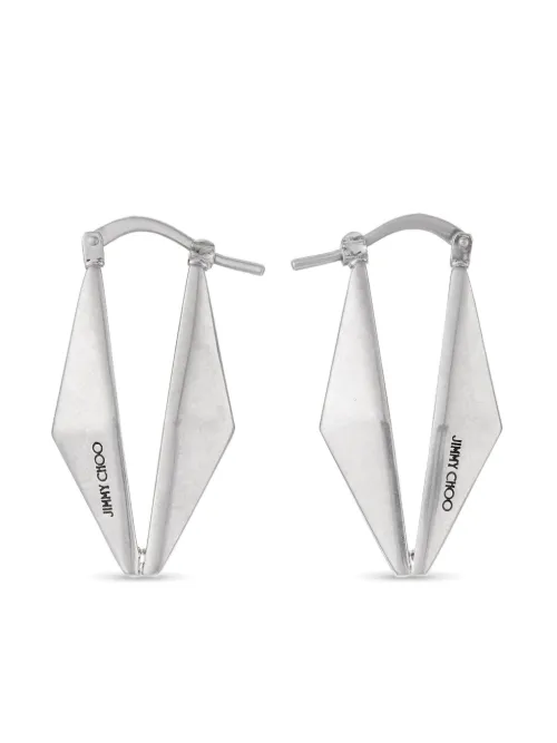 Boucles d'oreilles à logo gravé - Jimmy Choo - Modalova