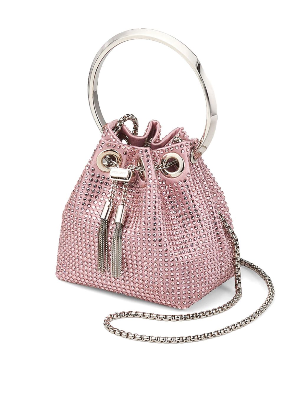 Jimmy Choo Micro Bon bucket-tas Roze