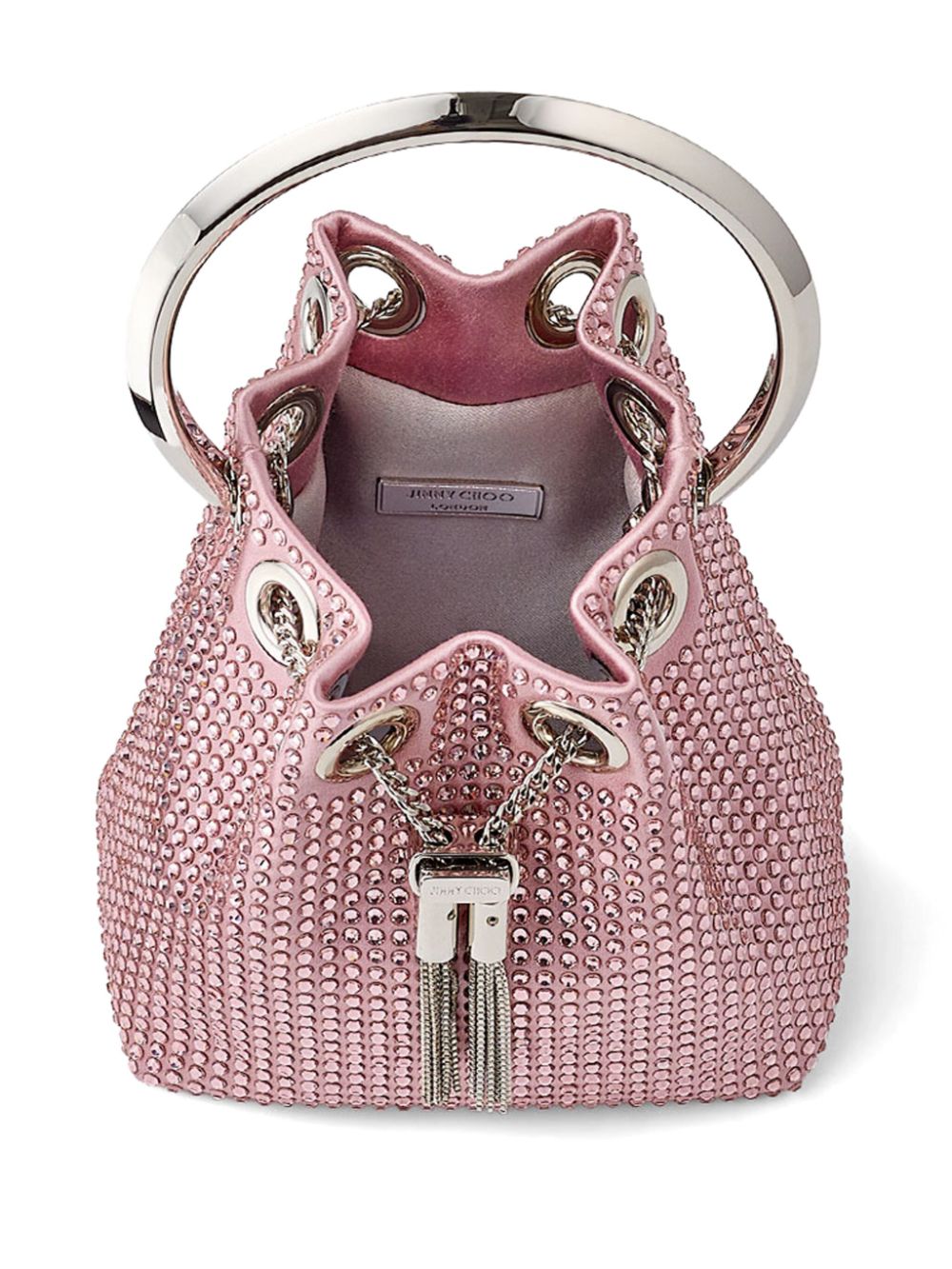 Jimmy Choo Micro Bon bucket-tas Roze