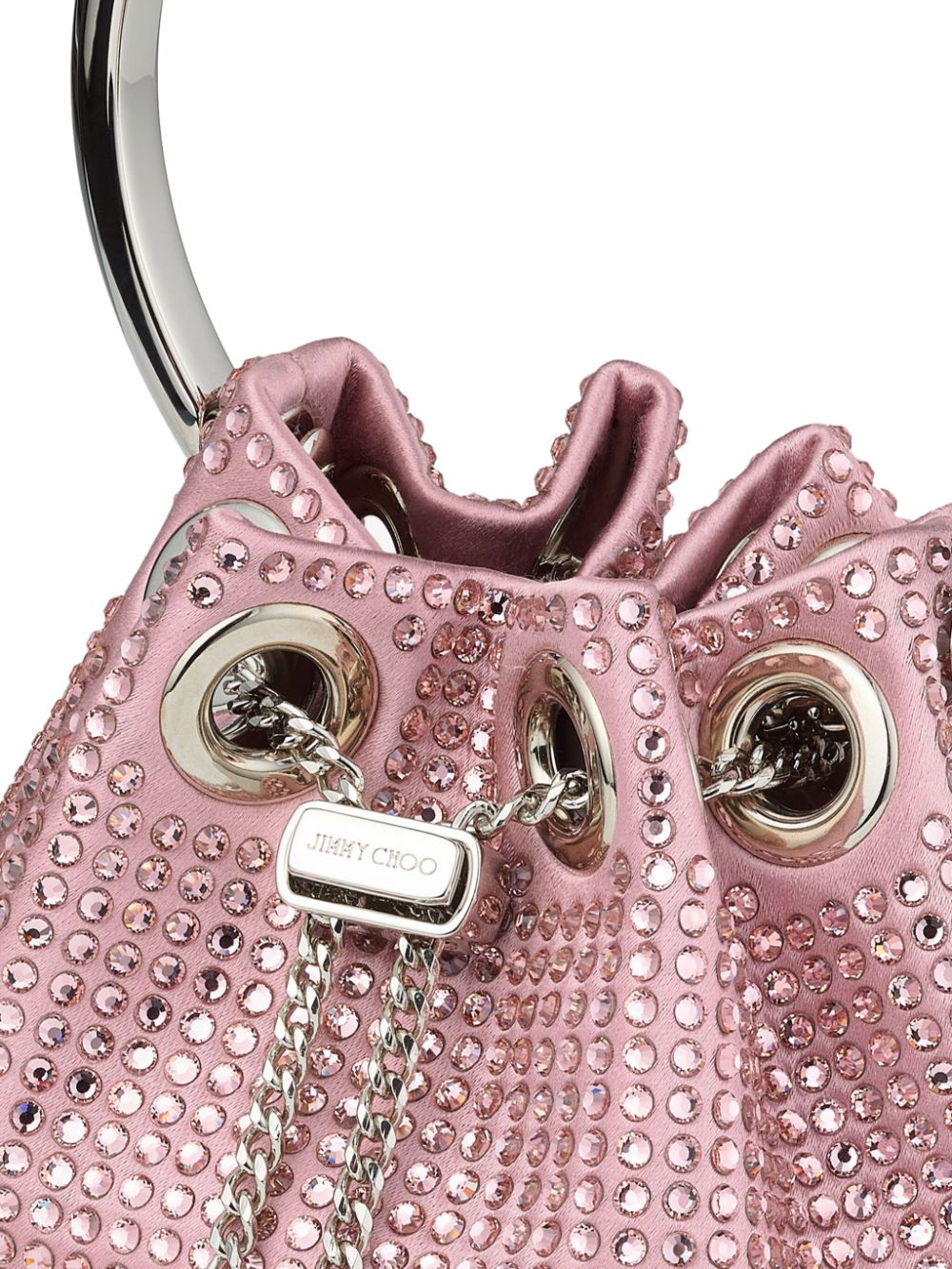 Jimmy Choo Micro Bon bucket-tas Roze