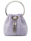 Jimmy Choo Micro Bon Bon beaded tote bag - Purple