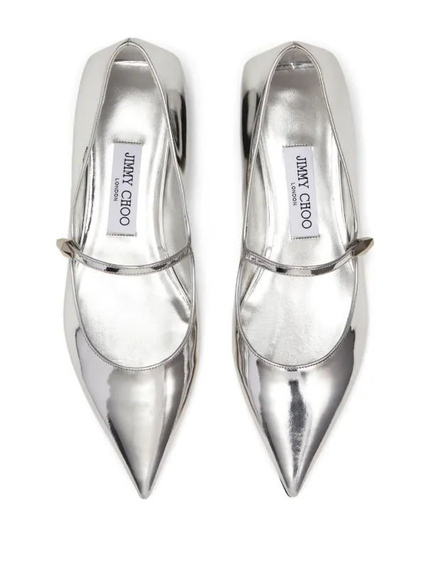 【関税&送料込】Jimmy Choo Ballerinas Jimmy Choo Bing crystal-strap Ballerina Shoes | Pink | FARFETCH