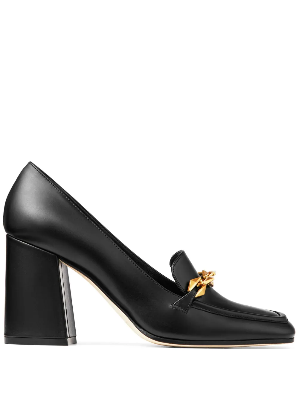 Jimmy Choo Diamond Tilda 85mm leather pumps Black